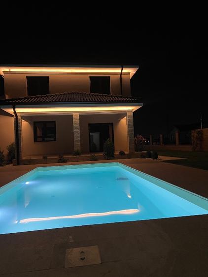 Casă individuală Premium | Piscină încălzită | Teren 605 mp | Moșnița Nouă
