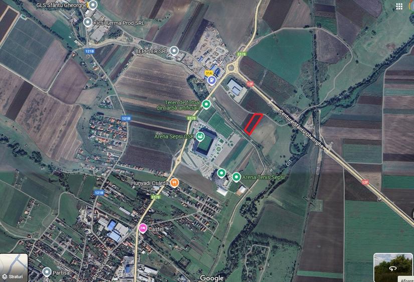 Vand teren intravilan industrial cu PUZ langa Arena Sepsi OSK