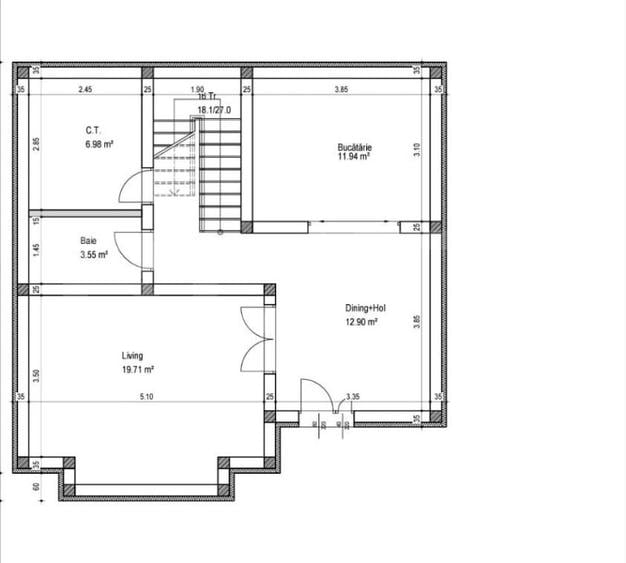 Casă S+P+1 120 mpu, teren 284 mp, Preajba-zona Damila