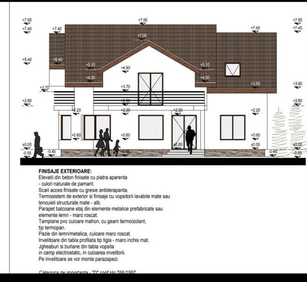 Casa eleganta pe 2 nivele, la 15 minute de Brasov, DJ 112A, finalizata la cheie