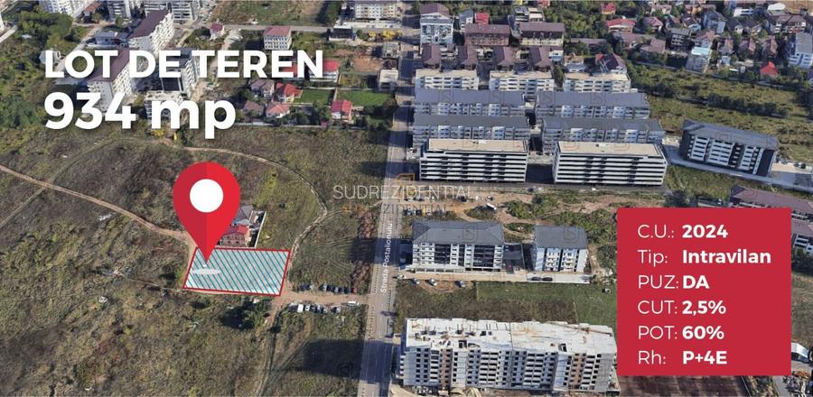 Teren de 934 mp, ideal pentru dezvoltare imobiliara, Sectorul 4 - 2