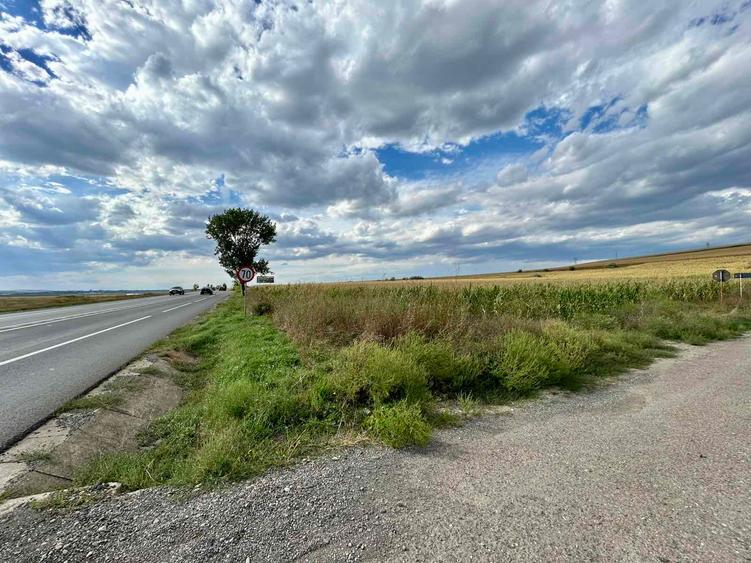 Teren 1.5 HA deschidere 155 m la E85 DN28 nod Autostrada Moldovei A8 intrare Letcani