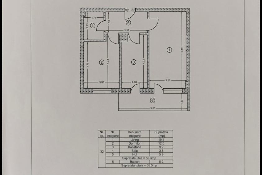 Apartament 2 camere mobilat, Orientare Sud-Vest, Etaj 4/6, Popesti-Leordeni