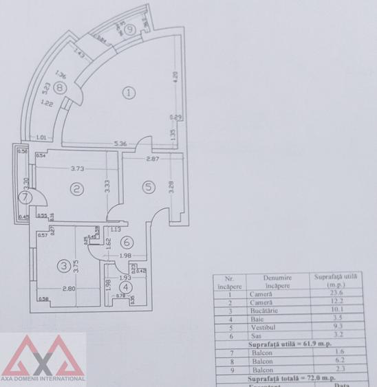 Apartament 2 camere P-ta Alba Iulia, decomandat - 72mp