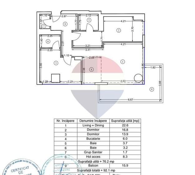 Apartament 3 camere cu vedere libera catre Lacul Floreasca
