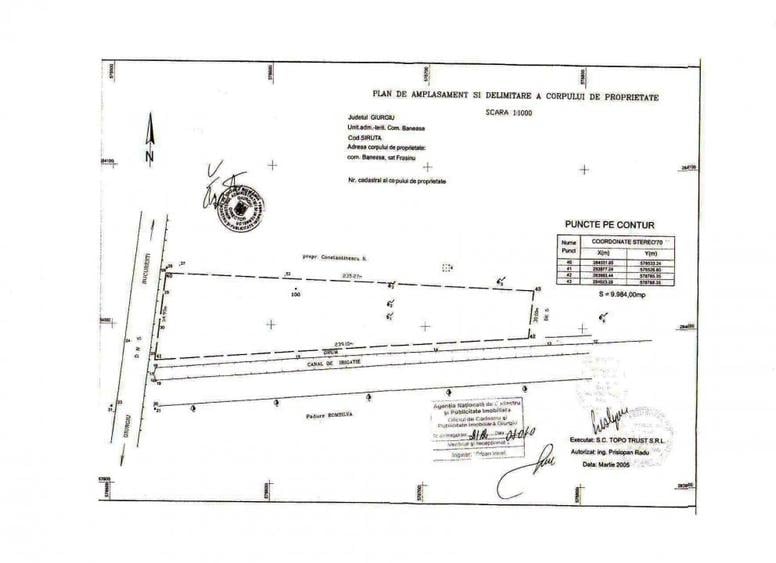 Vand Teren pt PARC FOTOVOLTAIC, BENZINARIE, HALE - DN5 Bucuresti-Giurgiu km 45