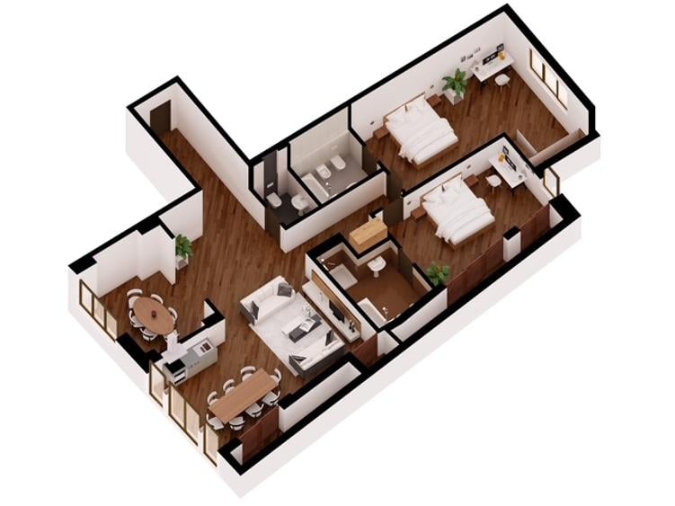 3 camere Dorobanti