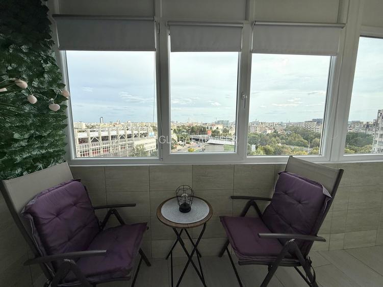 Apartament 2 camere spatios, 67 mp, mobilat cu priveliste panoramica