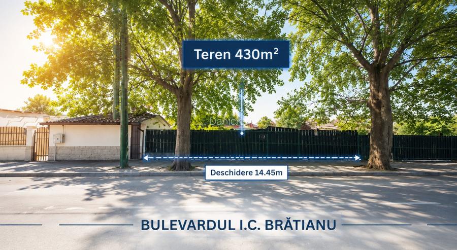 Teren de vânzare | 430mp | Deschidere Bd. I.C. Brătianu - 3