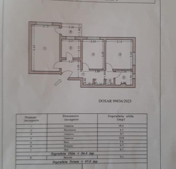 Apartament 3 camere  decomandat – Auchan Titan