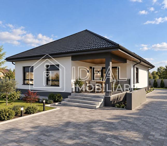 Casă individuală pe un nivel cu pivniță | 111 mp utili | Teren 430 mp | Cristian
