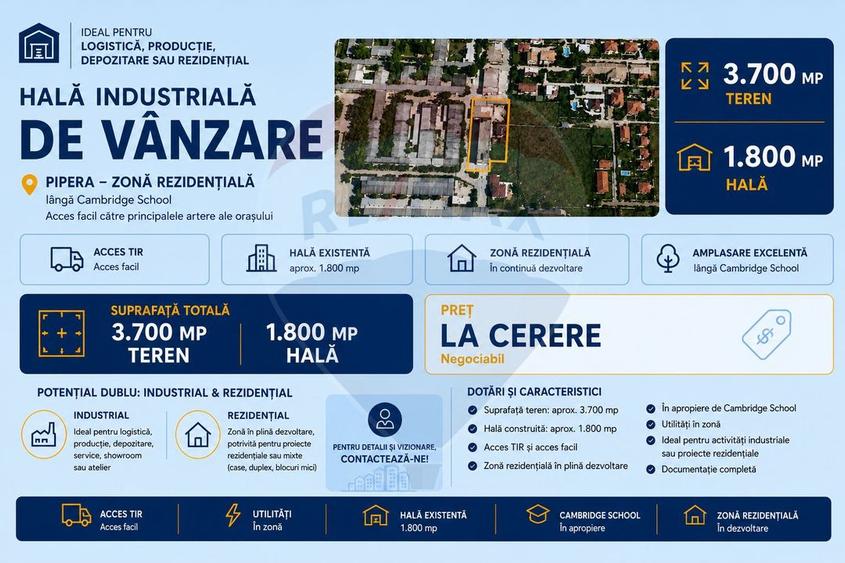 Vanzare/Asociere-Teren 3,770mp / Strada Erou Iancu Nicolae