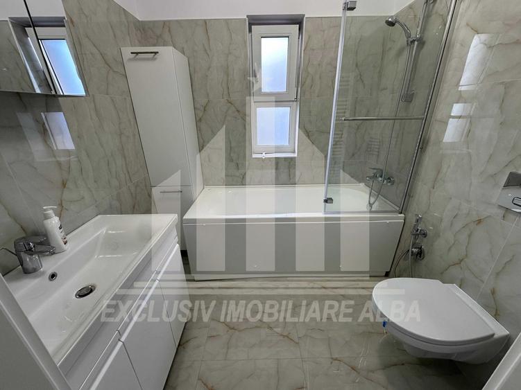 Casa insiruita | De inchiriat | 100 mp | Mobilata | Alba-Micesti