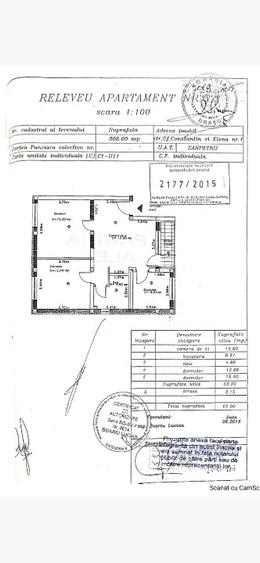 "Proprietar | 3 camere | Etaj 1 | Parcare + Boxă | 300 m Street Mall Sanpetru