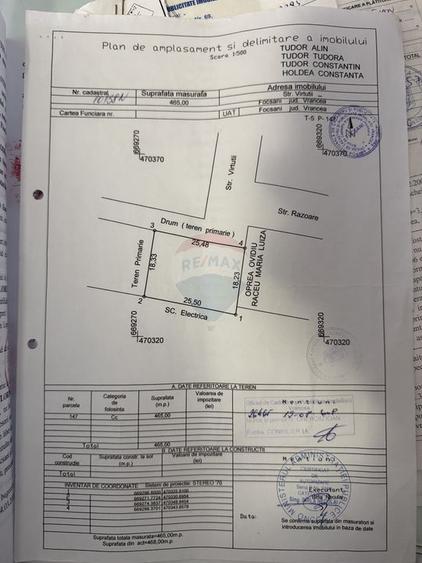Teren 465mp Focsani / Strada Virtutii