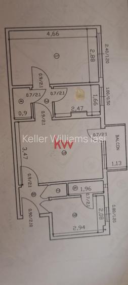 Apartament cu 2 camere semidecomandate in Pod de Piatra, et.1 - 6