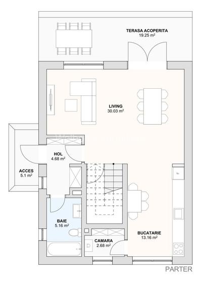 Casă individuală nouă cu pod – 4 camere – Șura Mică - 1