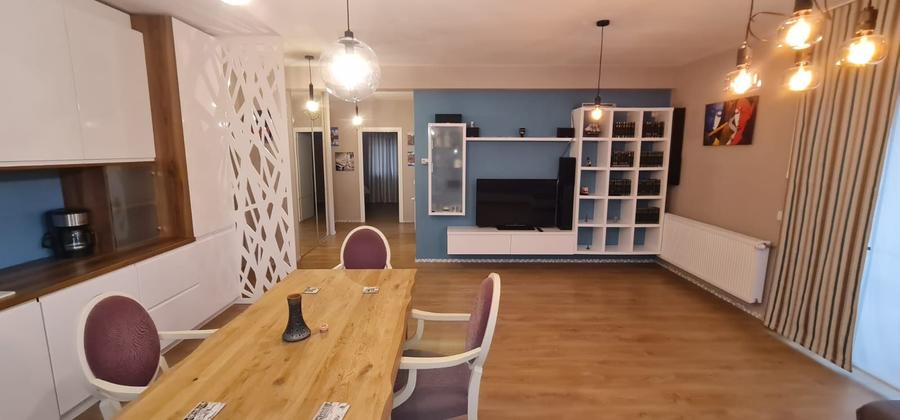 3 camere, de inchiriat, 83 mp, cu parcare subterana, in Buna Ziua