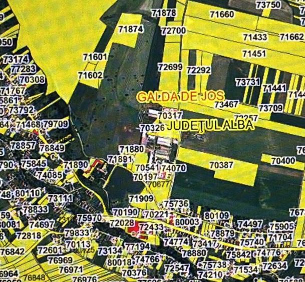 Urgent! Teren intravilan 2100mp in Galda de Jos cu utilitati