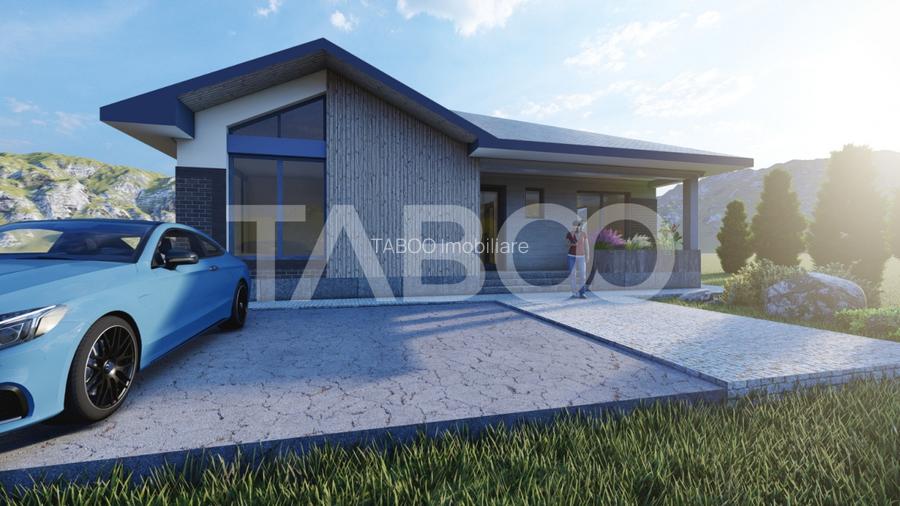 Casa de vanzare cu 3 camere   Sura Mica Sibiu 500 mp teren - 6