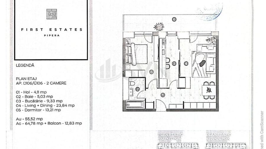 REA1029081 Apartament 2 camere de vanzare I Pipera - 10