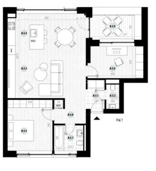 3 Camere / Pipera / + Loc de parcare & Boxa de depozitare