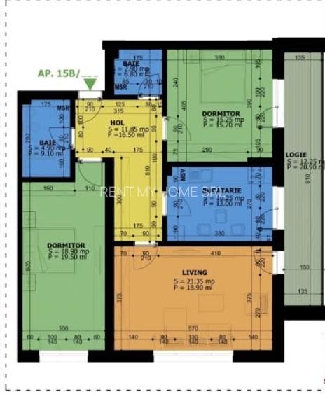 Apartament premium cu 3 camere, prima închiriere – Unirii / Mărășești - 16