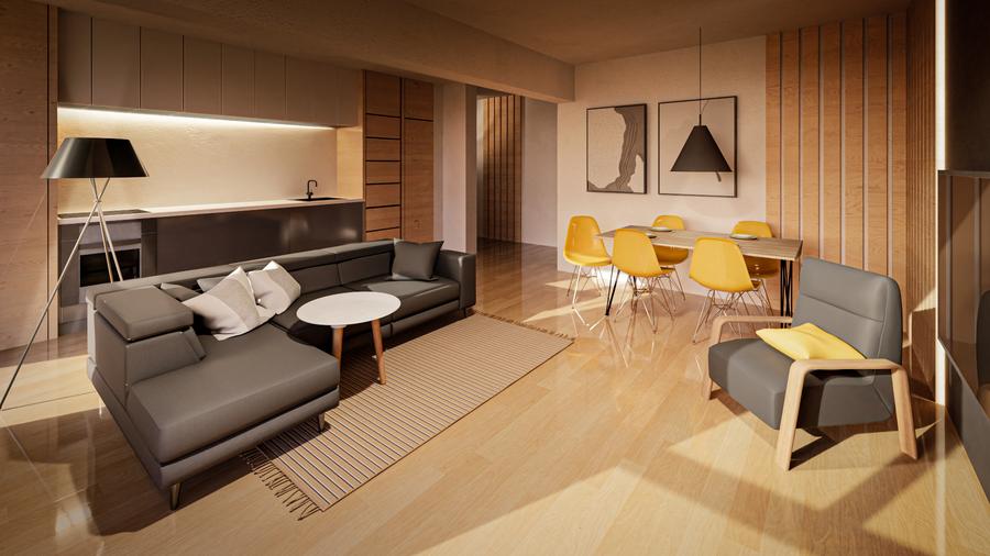 Apartament tip PENTHOUSE, 4 camere de vânzare, imobil dotat cu LIFT .