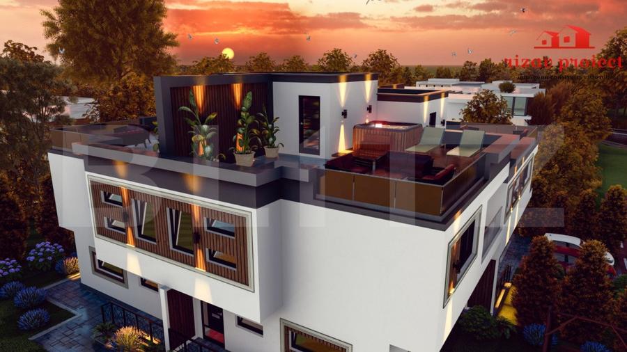 Apartament spațios 110 mp, 2 parcări, terasă și curte, finisat