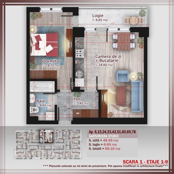 2 camere Prime Plus | Spatios | Terasa | Discount parcare 50% | Theodor Pallady - 1