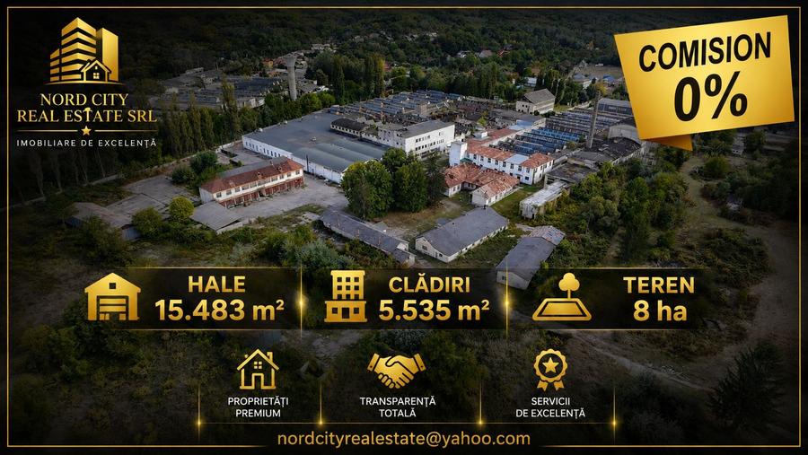 Platforma Industriala-8 ha -Fabrica-Hale Productie-21.500 mp