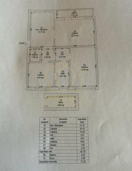 Apartament decomandat cu 3 camere I Cetatii