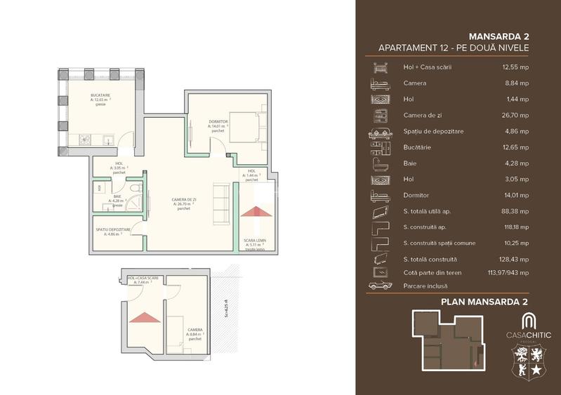 Apartament de vacanta (AP12)- TVA 0% - Vila in stil Neo-Romanesc - 1