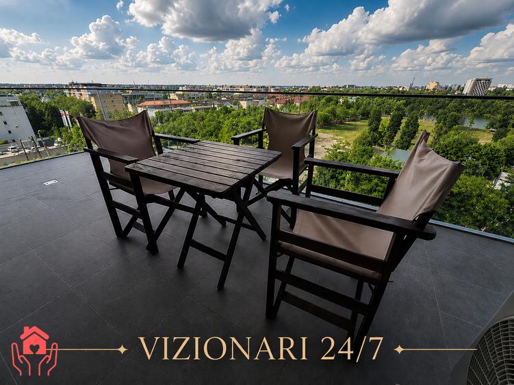 PETROM CITY (Escape Residence)-3 camere mobilate I vedere lac I parcare garaj