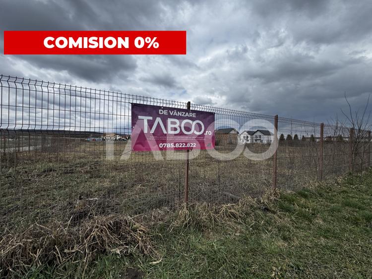 Teren intravilan pentru casa de 517 mp PUZ utilitati Sura Mica Sibiu