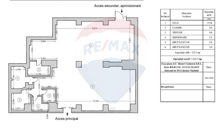 Spatiu Comercial de inchiriat | stradal -134 mp | Metrou Brancoveanu