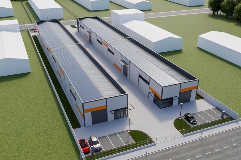 HALĂ INDUSTRIALA NOUĂ DE VÂNZARE CU PANOURI FOTOVOLTAICE