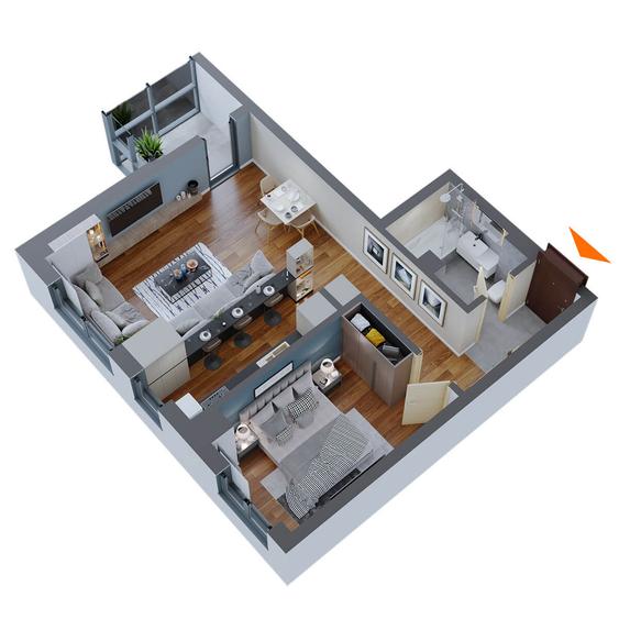 Apartament 2 camere de vanzare Dacia