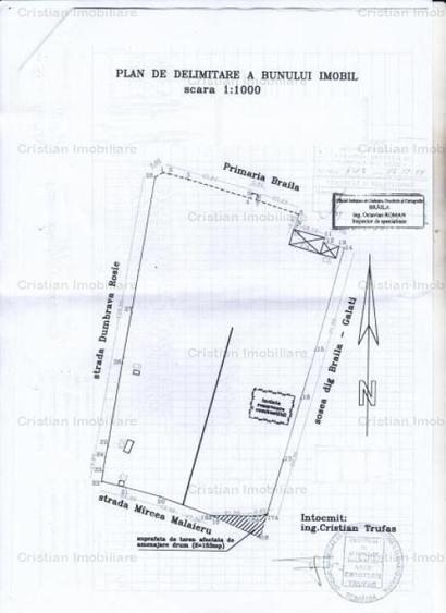 SUPER TEREN 14.168mp ; 320m deschidere la 3 strazi