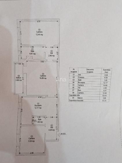 FREIDORF - ETAJ 3 - 3 CAMERE - CENTRALA PROPRIE - AC - IZOLAT  INTERIOR - 15