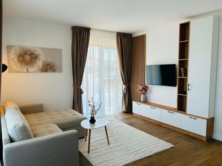 Apartament 2 camere, prima închiriere, bloc nou, Între Lacuri, parcare inclusă