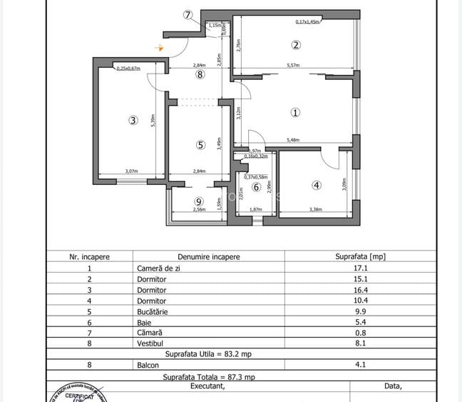 Apartament 4 camere - centrala proprie - Crangasi - Virtutii - Ceahlaul - 1