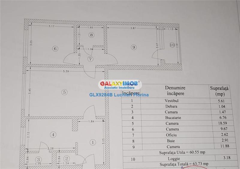 Apartament 3 camere, etaj 1, bloc reabilitat I Drumul Taberei