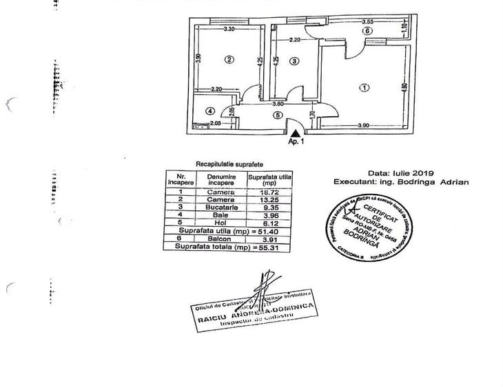 EXIGENT PLAZA, LUJERULUI,renovat 2026, mobilat si utilat complet, 56MP - 13