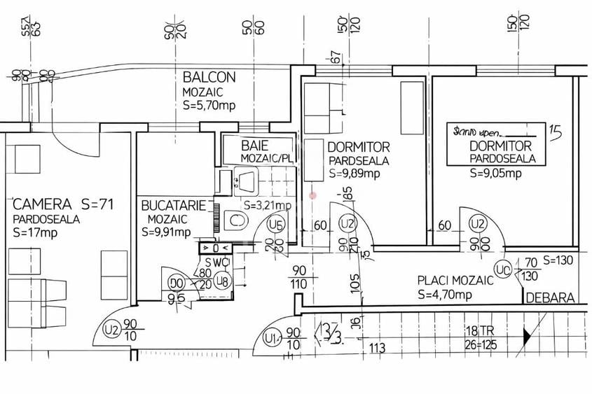 Apartament 3 Camere Complet Mobilat I Astra