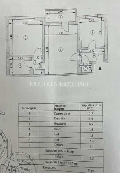 Apartament 2 camere confort 1, etaj 2, Calea Galati - 2