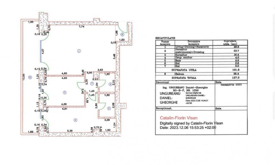 Apartament 3 camere Cortina 126 - 1