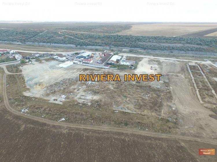 Cumpana teren de inchiriat cu platforma betonata