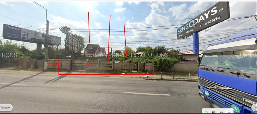Teren premium 1.700 mp | Calea Bucureștilor (DN1) | Vis a vis  M6 Otopeni | P+3 - 2