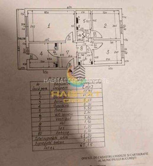 Apartament Decomandat De 3 Camere 67mp Aparatorii Patriei - 1